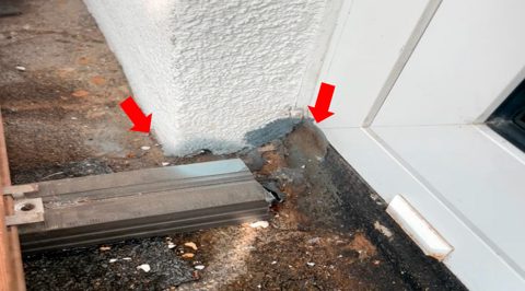 Połączenie strefy przyprogowej z elewacją