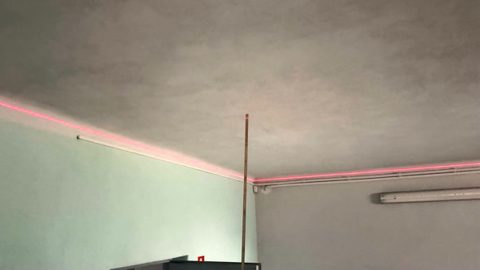 Sprawdzenie geometrii sufitu metodą laserową