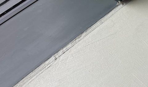 Detal styku różnych wykończeń