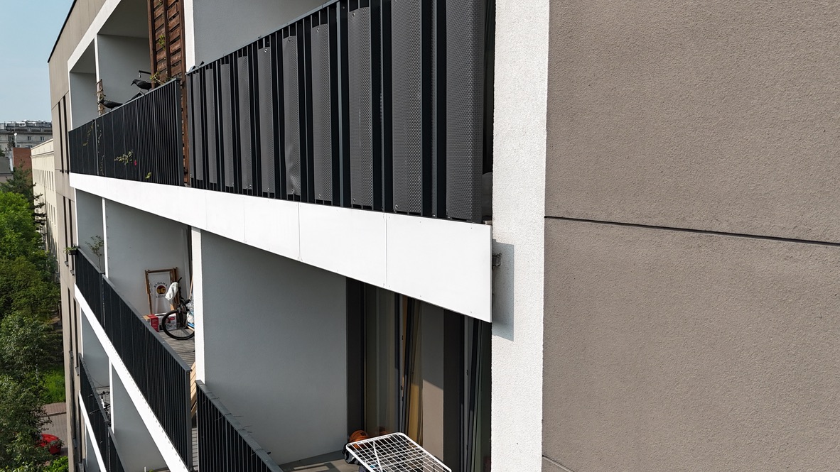 Elementy elewacji i balustrad objęte oceną.